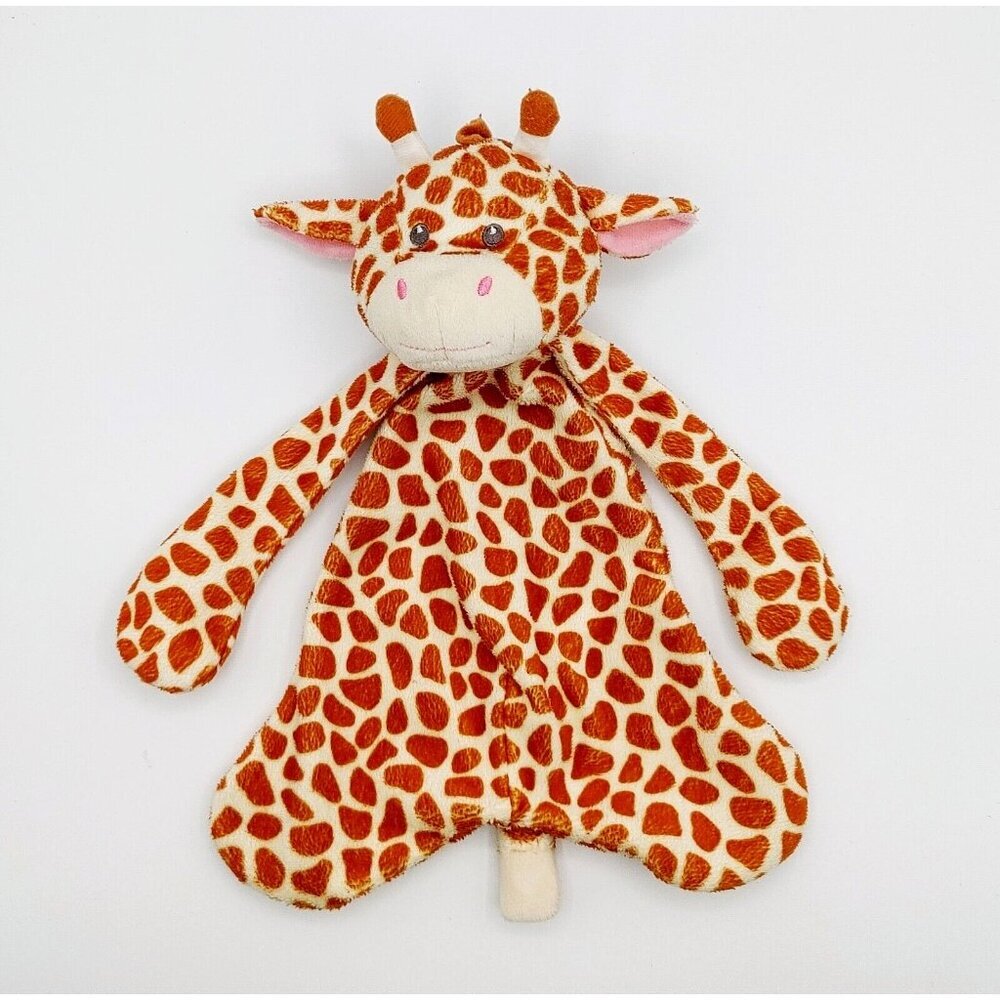 Baby Ganz Jamie Giraffe Cozy Pacifier Holder Security Blanket Plush Lovey